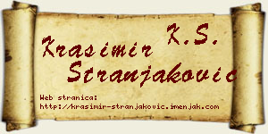 Krasimir Stranjaković vizit kartica